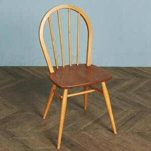 [74437]ercol スポーク 4本 フープバックチェア アーコール 椅子 ダイニングチェア 曲木椅子 エルム材 天然木 イギリス 英国 シンプル