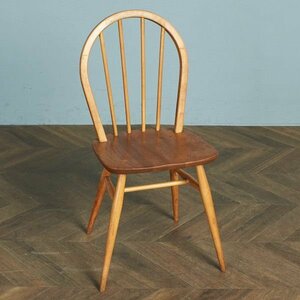 [74424]ercol スポーク 4本 フープバックチェア アーコール 椅子 ダイニングチェア 曲木椅子 エルム材 天然木 イギリス 英国 シンプル