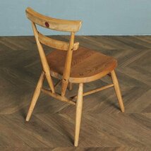 [69142]超レア ERCOL スタッキングチェア レッドドット アーコール 英国 ヴィンテージ ダイニングチェア 木製 椅子 子供用 赤 イギリス_画像2