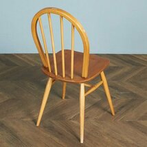 [65065]ercol スポーク 4本 フープバックチェア アーコール 椅子 ダイニングチェア 曲木椅子 エルム材 天然木 イギリス 英国 シンプル_画像2