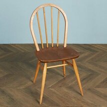 [63264]ercol スポーク 4本 フープバックチェア アーコール 椅子 ダイニングチェア 曲木椅子 エルム材 天然木 イギリス 英国 シンプル_画像1