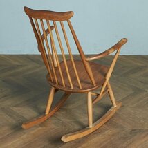 [77383]ERCOL ゴールドスミス ロッキングチェア アーコール 英国 ヴィンテージ イス 安楽椅子 揺り椅子 木製 無垢 イギリス ナチュラル_画像2