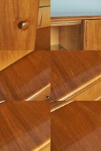 [76101]英国 Nathan サイドボード ハイボード ガラス カップボード 食器棚 木製 収納 ネイサン 飾り棚 ミッドセンチュリー ヴィンテージ_画像7