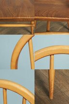 [74432]ercol スポーク 4本 フープバックチェア アーコール 椅子 ダイニングチェア 曲木椅子 エルム材 天然木 イギリス 英国 シンプル_画像7