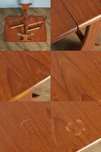 [77320]G-PLAN Fresco ダイニングテーブル 木製 チーク 英国 ヴィンテージ バタフライテーブル ゲートレッグテーブル ドロップリーフ_画像6