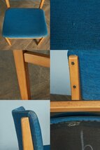 [67600]Meredew 英国 ヴィンテージ ダイニングチェア イギリス 北欧 スタイル メレデュー 椅子 ビンテージ ブナ シンプル 布張り 木製_画像6