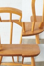 [67313]ercol スポーク 4本 フープバックチェア アーコール 椅子 ダイニングチェア 曲木椅子 エルム材 天然木 イギリス 英国 シンプル_画像9