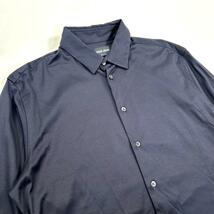 GIORGIO ARMANI ジョルジオアルマーニ　長袖シャツ　ドレスシャツ　ストレッチコットン　size42　イタリア製　大きいサイズ　メンズ_画像2