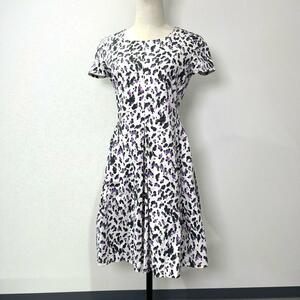 ARMANI COLLEZIONI Armani ko let's .- 2 Leopard рисунок короткий рукав One-piece size40 лиловый белый женский женский 