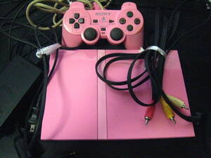 ジャンク　ソニー　プレイステーション２　薄型（SCPH-77000）ピンク