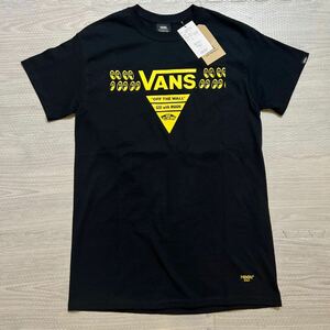 【即決】希少 未使用 mooneyes vans ムーンアイズ バンズ Tシャツ 半袖 ブラック 黒 Black Sサイズ　ロゴTシャツ 