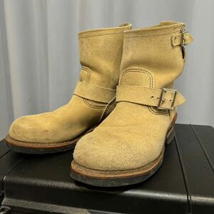 [ быстрое решение ] очень редкий негодный номер US7.5 25.5-26cm 2965 Red Wing RED WING engineer boots замша ботинки Short инженер бежевый 