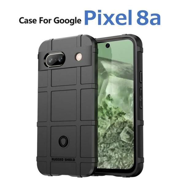 Google Pixel 8a ケース ブラック アーミー
