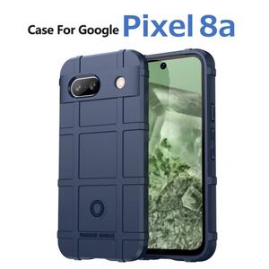 Google Pixel 8a ケース ブルー アーミー