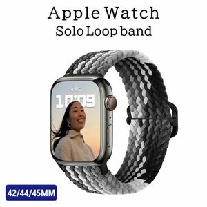 Apple Watch バンド ＃10 グラデーション ブラック ソロループ L
