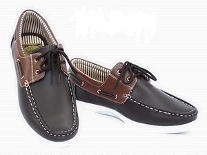  men's deck shoes lap red ma-LK-3470 Brown / dark brown 26.0cm(41) LAPUAKAMAA