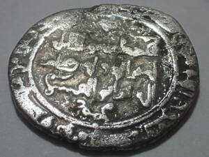 ガズナ朝 ディルハム銀貨 2.95g マフムード（在位：994 - 1030年）イスラム 北インド ペルシア 11世紀 アンティークコイン