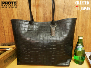  Japan meido! высококачественный местного производства черный ko type вдавлено . кожа. большой большая сумка! чёрный черный сделано в Японии портфель тоже 