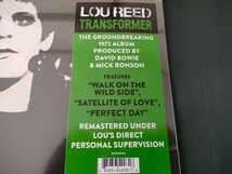 新品未開封LPレコード名盤ルー・リード トランスフォーマー重量盤リマスターLou Reed Transformerワイルドサイドを歩けVelvet Underground_画像2