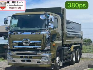 在庫NO.10170 2013HinoProfiaDump truck Vehicle inspectionR7/5 馬力380ps リターダーincluded 7速 