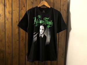 新品●アダムス・ファミリー　ウェンズデー・アダムス　プリントTシャツ［L］●ホラー/コメディ映画/Addams Family