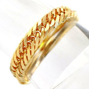 [ free shipping ][ genuine article ]te The Yinling g* ring *K18YG yellow gold * flat type *toru pull 12 surface *17 number * lady's men's * stylish *
