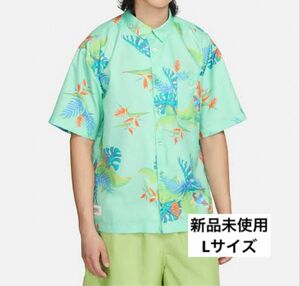 新品未使用　ナイキ　NIKE 半袖シャツ　ポリエステル　花柄シャツ　Lサイズ