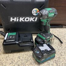 HiKOKI/ハイコーキ コードレスインパクトドライバ WH 36DC バッテリー×2付き 電動工具 大工道具_画像1