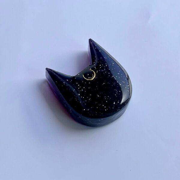 猫 ルナ イメージ レジン ヘアゴム