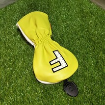 【単品】ゴルフヘッドカバー　フェアウェイウッド用　リバーシブルカラー黄緑白_画像5