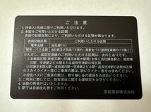 京成電鉄　株主優待乗車証　電車全線　定期タイプ　送料無料　_画像2