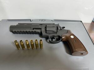  Unlimited револьвер газ ружье Marushin сделано в Японии пневматическое оружие * модель оружия масса примерно 1234g Junk 