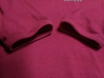 槍ヶ岳山荘Tシャツ&アシックス製ハンカチ　日本製長袖シャツ/Mサイズ相当　ピンク系+赤　登山/トレッキング　特価_画像4