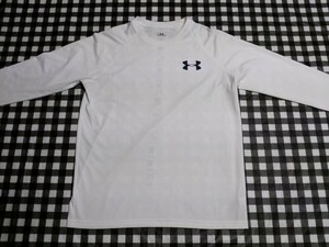 【送料無料】アンダーアーマー UNDER ARMOUR 長袖Tシャツ　白　SM　スポーツ/トレーニング/野球練習等　