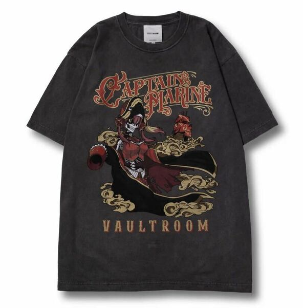 CAPTAIN MARINE TEE CHARCOAL Lサイズ 宝鐘マリン