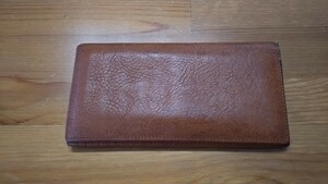 [ used ] Yoshida bag Porter PORTER METRO long wallet tea color 