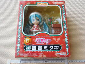 【新品未開封】初音ミク グッスマくじ B賞 ねんどろいど 280「初音ミク サンタver.」＆ D賞「はちゅねミク クッション」合計3点セット