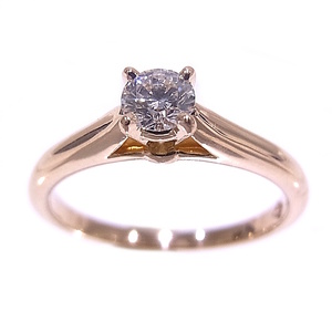Cartier カルティエ ソリテール リング エンゲージリング 婚約指輪 ダイヤモンド #47 750 K18PG ピンクゴールド【中古】【新品仕上げ済み】