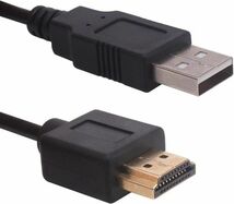 USB 2.0 ⇒ HDMI 変換 ケーブル アダプタ 50cm コンバータケーブル E419！送料無料！_画像2