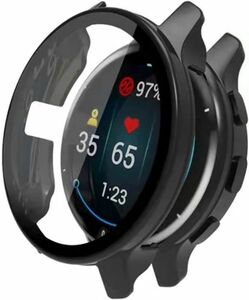 Garmin ガーミン Venu 2 Plus用 43.6mm ケース ガラスフィルム 一体型 保護カバー 全面保護 高透過率 衝撃吸収 超薄型 装着簡単 E447