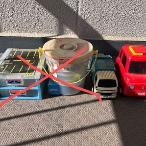 ミニカー パッカー車 ゴミ収集車 車 赤い車 ジャンク