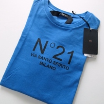 【N°21 ヌメロヴェントゥーノ / イタリア】新品 28600円 ロゴ Tシャツ ブルー!!　（アレッサンドロ デラクア ユニセックス）_画像7