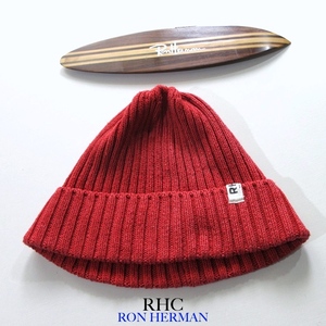 【RHC / RON HERMAN ロンハーマン】ワンランク上のサーフスタイル◎ コットン ニットキャップ ビーニー!!　（MADE IN JAPAN）