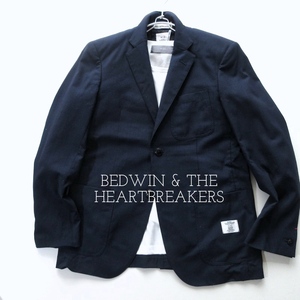 【BEDWIN & THE HEARTBREAKERS ベドウィン】ロンハーマン取扱ブランド◎ 軽量 快適 テーラードジャケット ネイビー!!