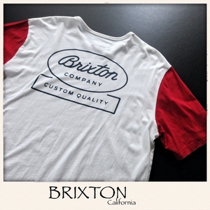 【BRIXTON ブリクストン / カリフォルニア】ロンハーマン取扱ブランド◎ バックロゴ 2カラー Tシャツ Lサイズ!!