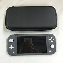 gy332 送料無料！動作品 ニンテンドー 任天堂 Nintendo Switch Lite スイッチ ライト グレー 本体・収納ケース_画像1