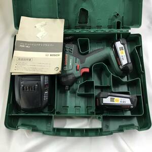 sy372 free shipping! junk Bosch BOSCH rechargeable impact driver PDR18LI 18V2.5Ah battery ×2 charger case 