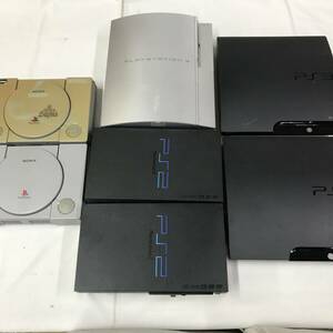 gy381 送料無料！ジャンク品 7点セット SONY PS×2 PS2×2(SCPH-30000・35000) PS3×3(CECHH00・CECH-2000A×2)
