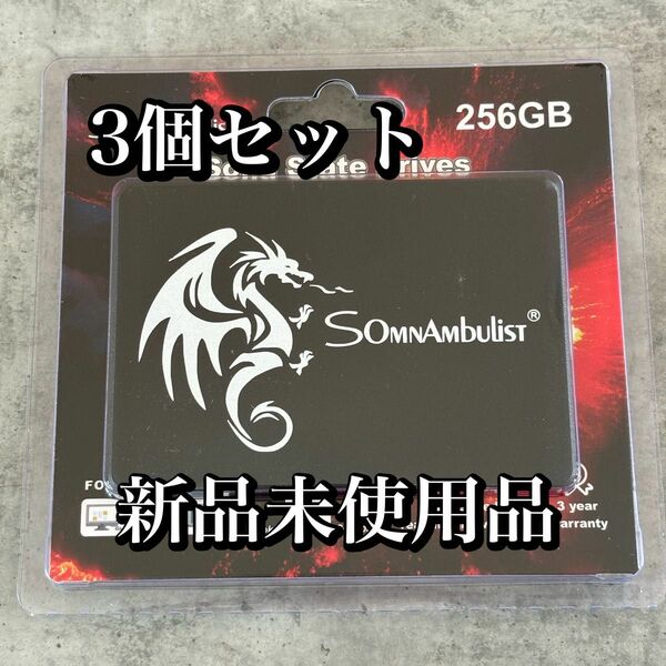 SomnAmbulist 256GB SATA SSD 新品未使用品 3個セット