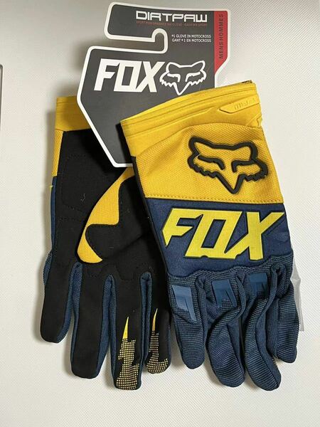 バイクグローブ サイクリング 手袋 送料無料 新品 黄&紺色 XLサイズ